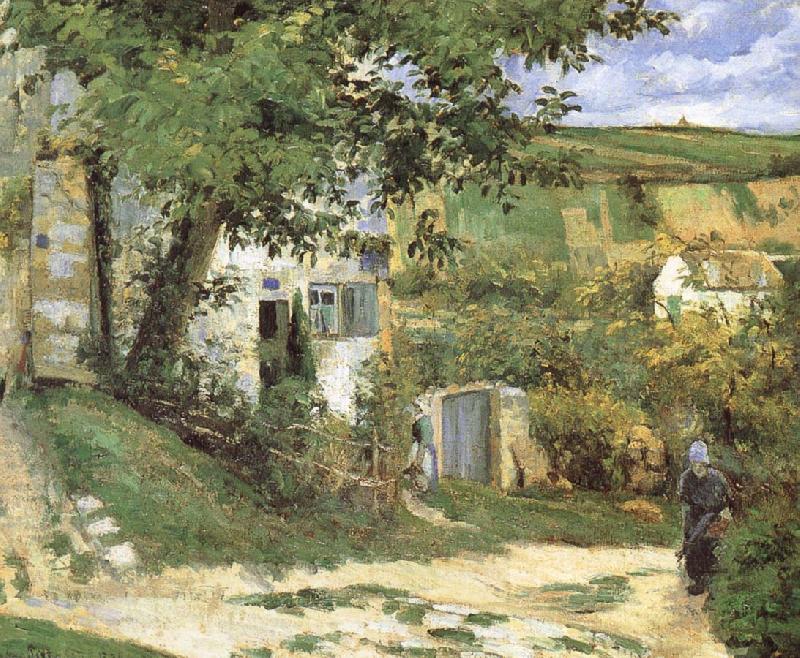 Camille Pissarro Pang Schwarz housing plan oil painting picture